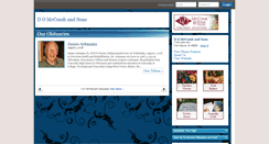 Desktop Screenshot of mccombandsons.tributes.com