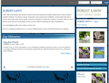 Tablet Screenshot of forestlawn.tributes.com